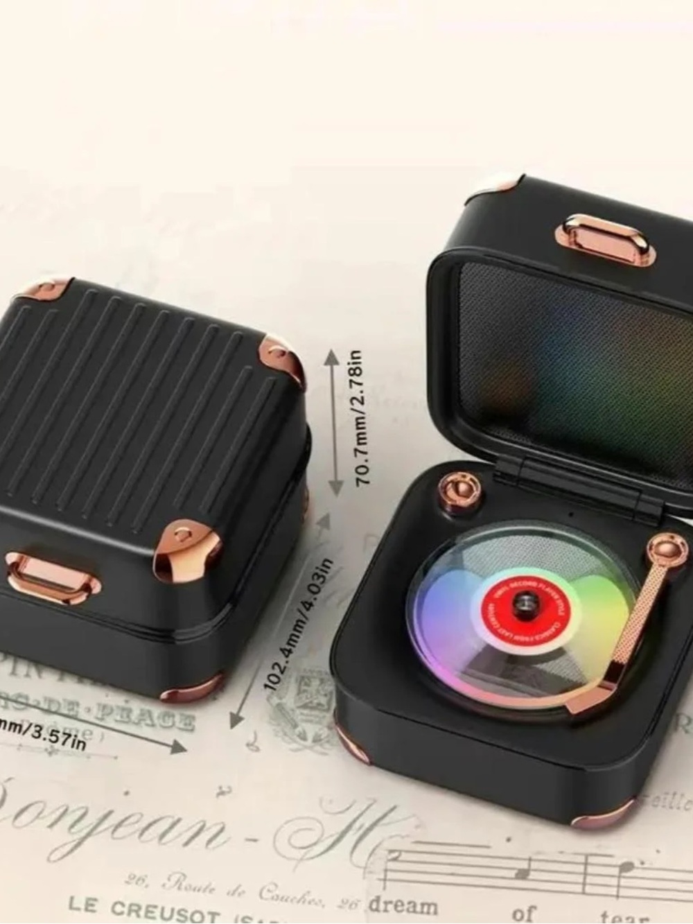 Retro Portable Mini Wireless Bluetooth Speaker Desktop Home Bedroom Office